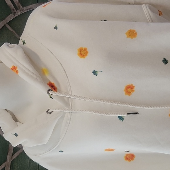 Free People Movent X DYEKWEEN Sprint To The Finish Hoodie In Marigold Combo - Picture 3 of 16